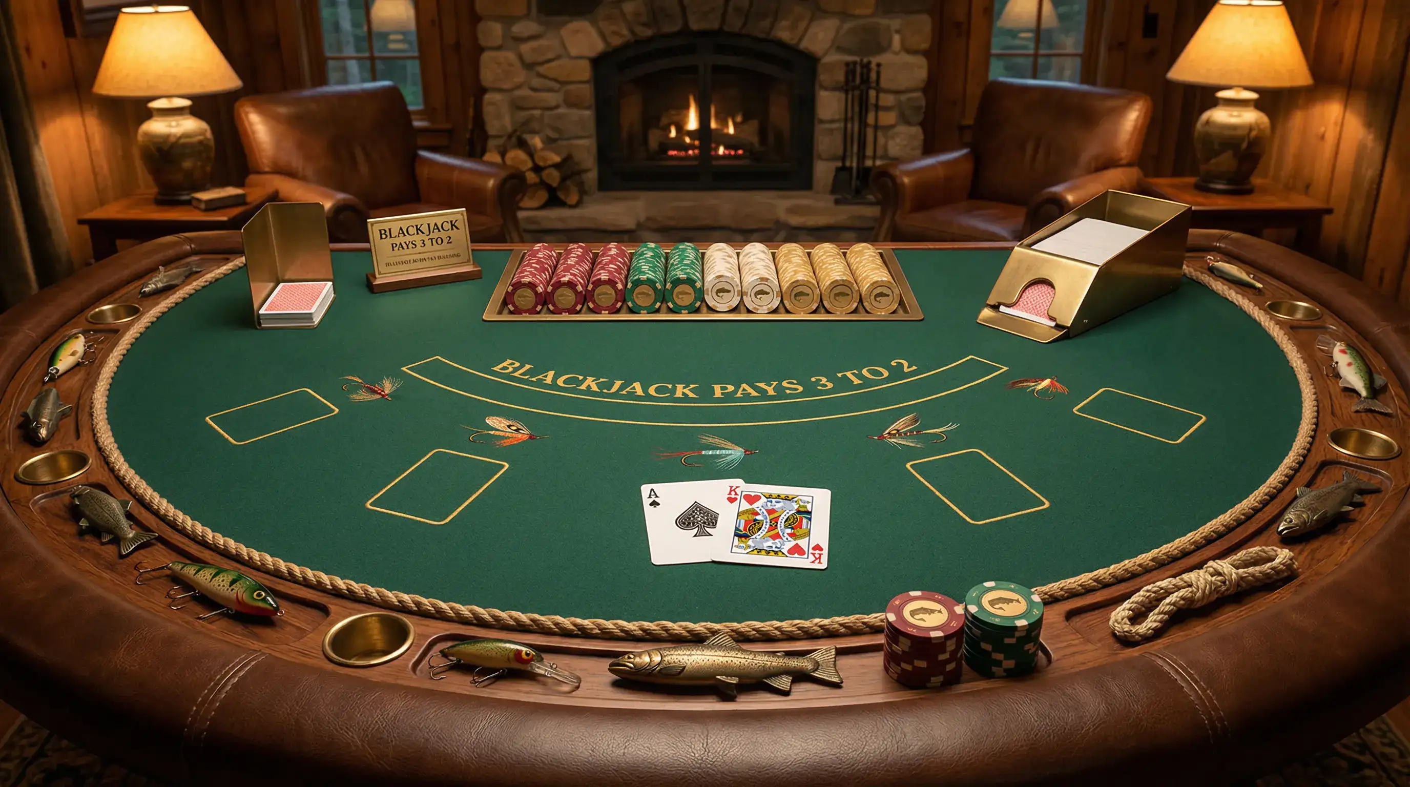 Mesa de Blackjack elegante no soccerbet